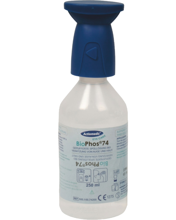 ACTIOMEDIC® EYE CARE BioPhos74 Eye wash bottle with buffered solution