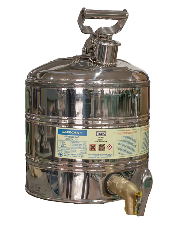 safeCAN® Musluklu Tip Taşıma ve Saklama Kabı