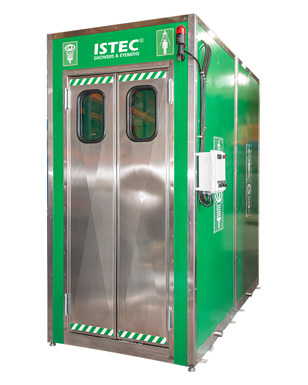 Emergency Shower Unit for Arctic Climates with Insulated Cabinet and Integrated Boiler Tank - ISTEC Type ESW-CCM"